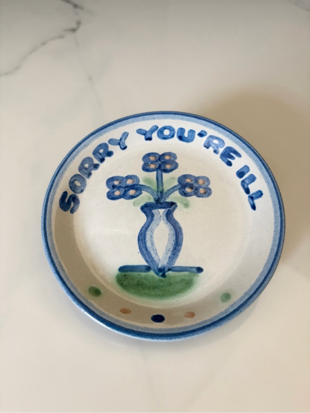 Sorry You're Ill Coaster by M.A. Hadley